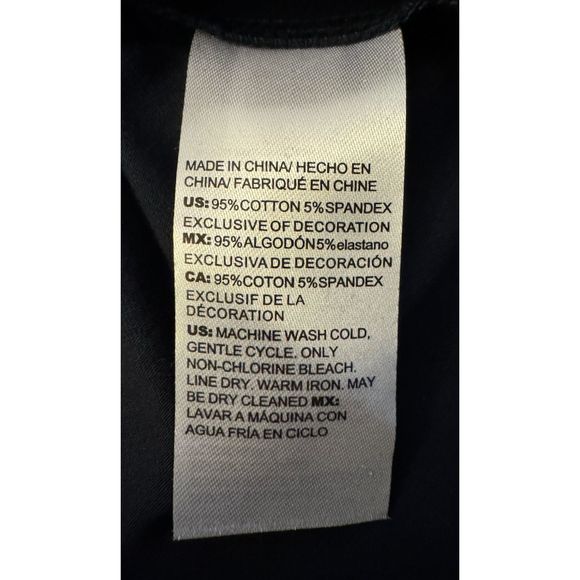 Chico's Palm Print Tee - Sz 1 (Medium) - Picture 10 of 10